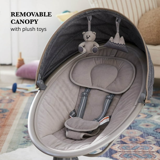 Monbebe 5-Mode Baby Swing with Bluetooth, Castle Point
