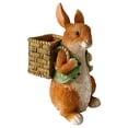 thumbnail image 2 of Horivan Cute Rabbit Garden Statue Outdoor Decor, Resin Bonsai Pot Sculpture, Weatherproof Patio Yard Ornament for Home and Garden Decoration, 2 of 7