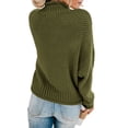 thumbnail image 3 of Langwyqu Autumn Winter Women Fashion Turtle Neck Cable Sweater Chunky Knit Jumper Pullover, 3 of 4