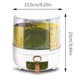 thumbnail image 4 of Recipiente Hermético para Alimentos con 6 Compartimentos y Rotación de 360°, Resistente A la Humedad, para Cereales y Arroz. Organizador de Despensa de Cocina., 4 of 5
