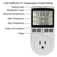 thumbnail image 3 of New Models Digital Temperature Controller Power Socket Outlet EU Plug Thermostat With Timer Switch Sensor Probe Heating Cooling, 3 of 4