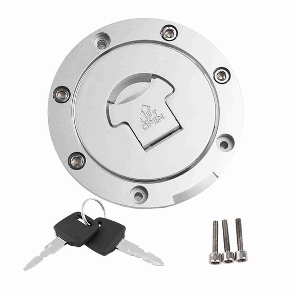 Durable Motorcycle Gas Tank Cap, Stainless Steel, Keyed Lock, Prevents Fuel Spillage
