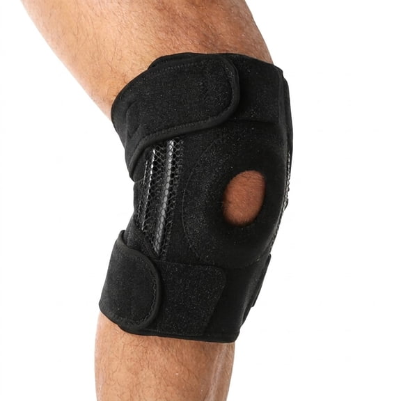 Knee Brace Support with Patella Cushioning Pad Dual Side Stabilizers for Sports Running Everyday Joint Comfort