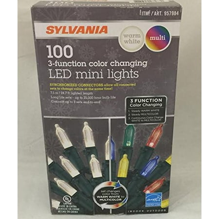 sylvania christmas lights 3 function color changing warm white multi color connectable led mini lights - Sylvania Led Christmas Lights sylvania christmas lights 3 function color changing warm white multi color connectable led mini lights - Sylvania Led Christmas Lights