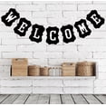 thumbnail image 4 of Welcome Banner Sign- Large, Welcome Home Banner | Great for Welcome Baby Banner and Back to School | Vintage Black Welcome Sign for Classroom, Office Party Decorations, 4 of 4