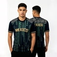 thumbnail image 6 of Zimjoy 2026 Mexico Soccer Jersey for Men Women Unisex Crew Neck Short Sleeve Aztec Calendar Graphic Short Sleeve Fan Shirt for Game Day Travel Streetwear and Casual Wear Black L, 6 of 6