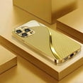 thumbnail image 3 of Curranet Golden Scale Pattern Hard Case for iPhone, Scale-Patterned Gold Plating, for iPhone 17/16/15/14/13pro Max (Gold,13 Pro Max), 3 of 5