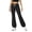 Black, variant on Arlun Women's Fold-Over Flare Yoga Pants High Waist Drawstring Tummy Control Leggings for Pilates, Gym, Daily Wear Lightweight Soft Cozy Breathable Casual Bootcut Pant Black XS