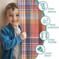 thumbnail image 3 of Blackout Kids Curtains,Multi Color Checkerboard Checkered Pattern Childrens Insulated Curtains Set Of 2,Bedroom Essentials,Toddler Room Decor 42"x63", 3 of 5