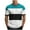 Sky Blue, variant on Khunlpohl Striped Short Sleeve for Mens Crewneck Basic Casual Tshirts Color Block Summer Loose Tees Tops
