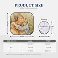 thumbnail image 3 of Vsdgher Girl Hugging Dog Flowers Print Car Windshield Sun Shade, Reflective Sunshade Window Sunshade Sun Visor Protector Fit for Cars,Trucks,SUVs-Large, 3 of 6