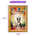 thumbnail image 5 of Happy Birthday to Boston Terrier Kitten Party Balloons Cake Acrylic Plaque with Wood Photo Frame Box Gentleman Dog Lover Gifts Light Box - 00027, 5 of 5