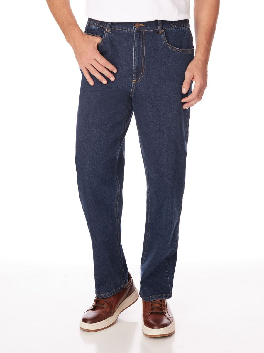 Blair Men's JohnBlairFlex Relaxed-Fit Side-Elastic Jeans - Walmart.com