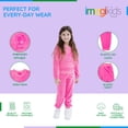 thumbnail image 2 of Conjunto de sudadera y pantalones de terciopelo para niñas pequeñas de Barbie, 2 of 6