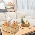 thumbnail image 3 of Small Wicker Baskets for Organizing Bathroom, Hyacinth Baskets for Storage, Wicker Storage Basket with Wooden Handle, 3 of 6