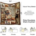 thumbnail image 5 of Book Lover Gift for Women Men - Cozy Fleece & Flannel Throw Blanket for Cat Lovers, Teachers, Librarians, Birthday Reading Gifts, 60"x50" for Couch, Bed, Chair, Dorm Room Decor, 5 of 6