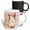 Multicolor, variant on 3drose, Cute and Sassy Llama with Floral Accents Illustration, 11oz Two-tone Black Mug