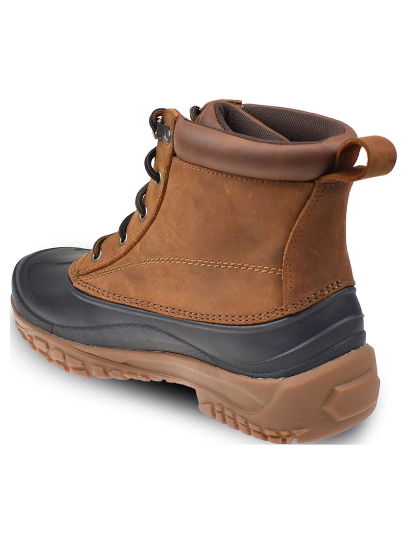 Men's Water Resistant Duck Boots With Zipper - Heavy Duty Winter & Hiking Boots