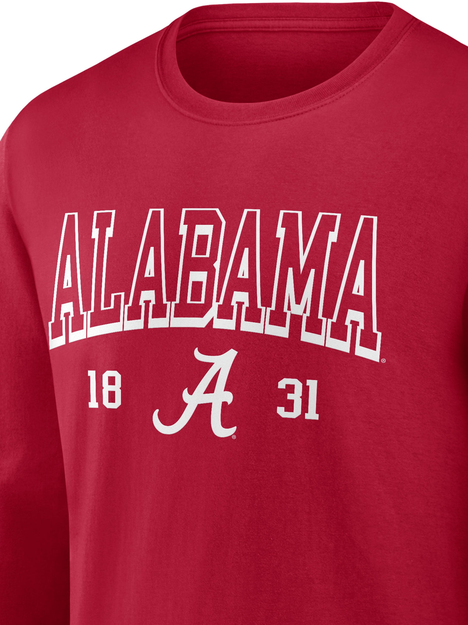 NCAA Alabama Crimson Tide Men's Cotton Red Long Sleeve T-Shirt