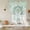 Turquoise, variant on Sage Green Boho Tie Up Curtains 45 Inches Long, Kitchen Window Curtains Over Sink, Vintage Abstract Art Ethnic Tribe Small Window Curtains Shade Balloon Curtains Valances for Bedroom/Cafe 34"x45"