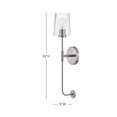 thumbnail image 6 of 83450BN Lark Kline - 1 Light Tall Wall Sconce In Transitional Style-23 Inches Tall and 5 Inches Wide-Brushed Nickel Finish, 6 of 13