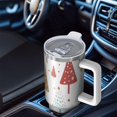 thumbnail image 6 of White Christmas Tree Pattern Tumbler with Handle and Lid,40oz Double Wall Vacuum Insulated Tumbler,Cups Gift for Women and Men, 6 of 7