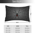 thumbnail image 2 of Pofeuu Black Spider On Web Print Polyester Microfiber Plush Pillowcases, Super Soft and Cozy Pillow Case Covers with Envelop Closure（Pillow core not included）-14"x20", 2 of 6