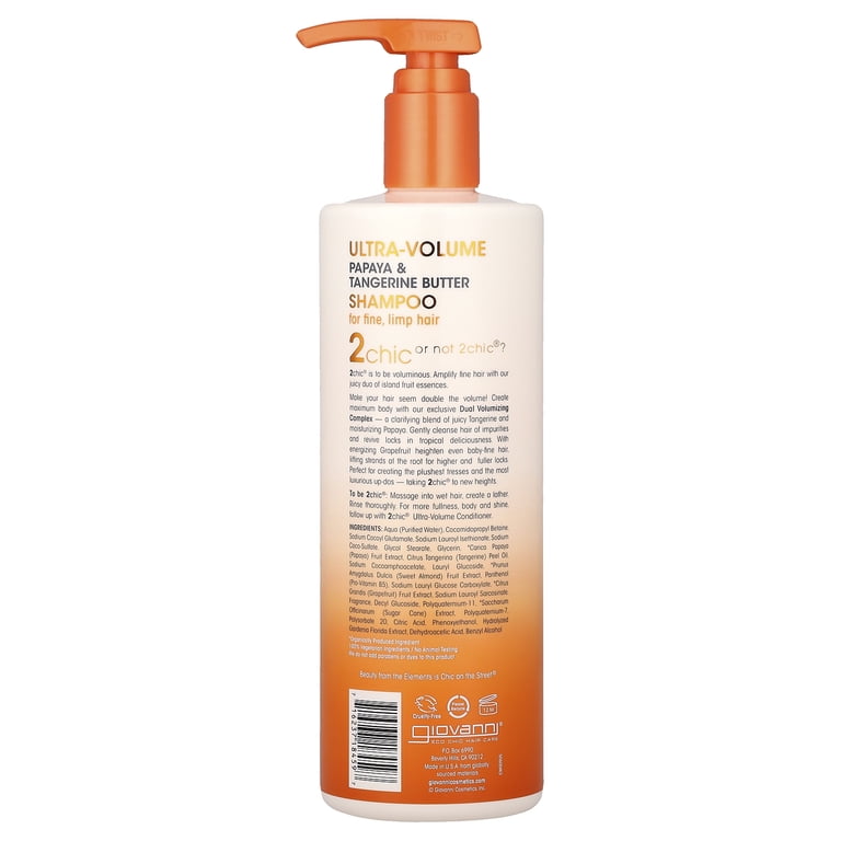 Giovanni 2chic Ultra Volume Shampoo, 24 oz, For Fine Hair