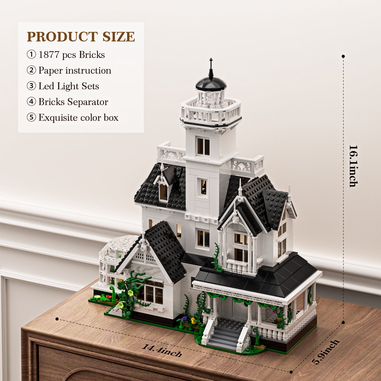 Magic House Building Blocks Kit Practical Owens House Model Decor Gift for Friends