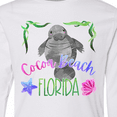 thumbnail image 4 of Inktastic Cocoa Beach Florida Cute Swimming Manatee Long Sleeve Youth T-Shirt, 4 of 5