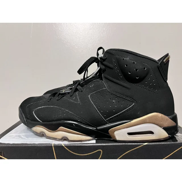Ni-k-e 2020 Mens Ni-k-e Air Jordan DMP Black Metallic Gold VI 6 Size 11.5 Used Rare