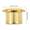 thumbnail image 2 of VERDANVERSE 6Ud Ferrules De Metal Dorado Para Guitarra Con Espaciadores Y Anillos De Ajuste, 2 of 6