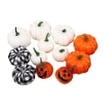 thumbnail image 1 of 12 Piezas Simulación Calabaza Simulación Prop Decoración para Chimenea Acción de Gracias Hogar, 1 of 7
