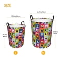 thumbnail image 3 of Sikiie Colorful Bulldog Print Round Dirty Clothes Basket, Waterproof Standing Foldable Storage Basket, for Laundry Room, Bedroom, Bathroom Storage-Medium, 3 of 6