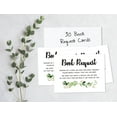 thumbnail image 4 of Inkdotpot 30 Books For Baby Shower Request Cards Bring A Book Instead Of A Card Greenery Floral Baby Shower Invitations Inserts Games, 4 of 6