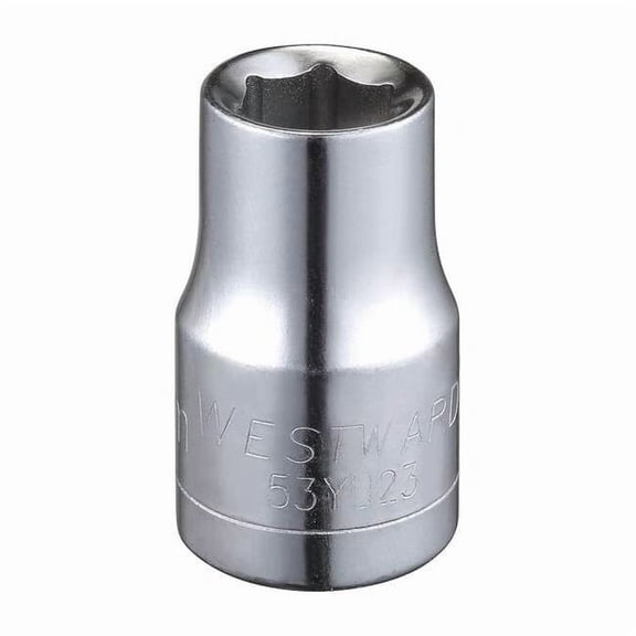 Westward Socket, Steel, Chrome, 11 mm 53YU23