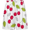 thumbnail image 3 of NICKSUN Shorts de Pyjama Amusants pour Hommes, Bas de Pyjama Doux avec Poches, Cerise, L, 3 of 5