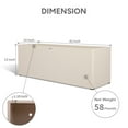 thumbnail image 4 of TerraDeco 42 Inch Rectangular Concrete Planter（42Lx14Wx15H，58 Pounds）,Durable All-Weather Use with Drainage Holes,Large Rectangular Planter  for Outdoor Indoor Plants, 4 of 5
