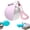 Pink, variant on Clawly Dog Water, Dog Water Bottle With Built-In Bowl, Leak Proof Portable Pet Water Dispenser for Small Dogs, One-Hand Operation Travel Water Bottle For Walking, Hiking & Camping