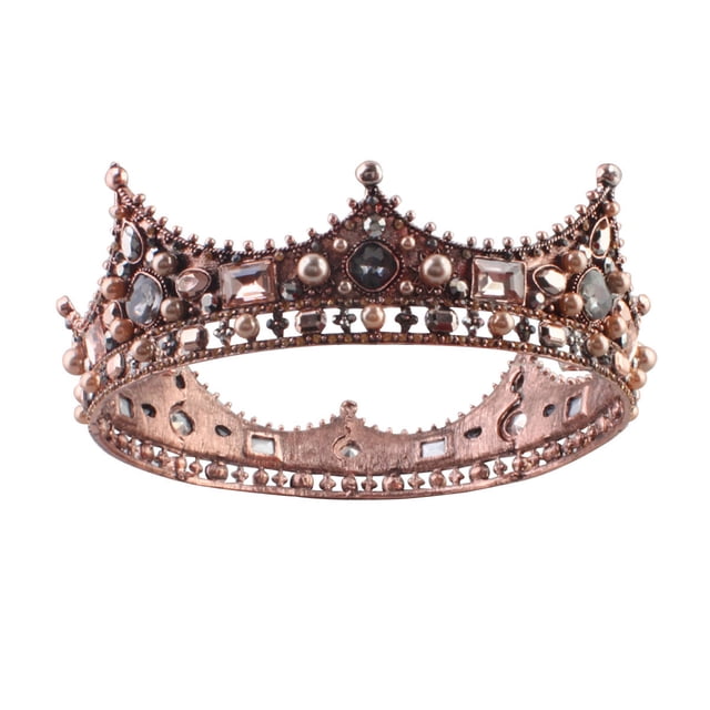 Accesorios para el cabello de boda con corona vintage, coronas de reina de cristal de lujo, tiaras de novia