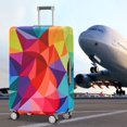 thumbnail image 4 of HSHDLDF Travelkin Luggage Covers For Suitcase Tsa Approved Suitcase Cover Protector Fit 18-32 Inch Luggage Colorful Geometry M(22-25inch suitcase) Fashion, 4 of 6