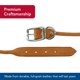 thumbnail image 4 of Collar para perro Coastal Circle T, piel curtida, roble, color canela, 1 x 30 cm, 4 of 7