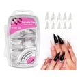 thumbnail image 1 of Caja Con 100 Tip Uña Postiza Manicure Belleza Stiletto Transparente Belié Stiletto, 1 of 4