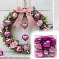 thumbnail image 2 of 24Pcs Valentines Day Decor Heart Ornaments, Ngxiha Classic Valentines Decorations Heart Shaped Baubles Hanging Ornaments for Valentines Day Christmas Tree Wedding Anniversary Party, 2 of 4