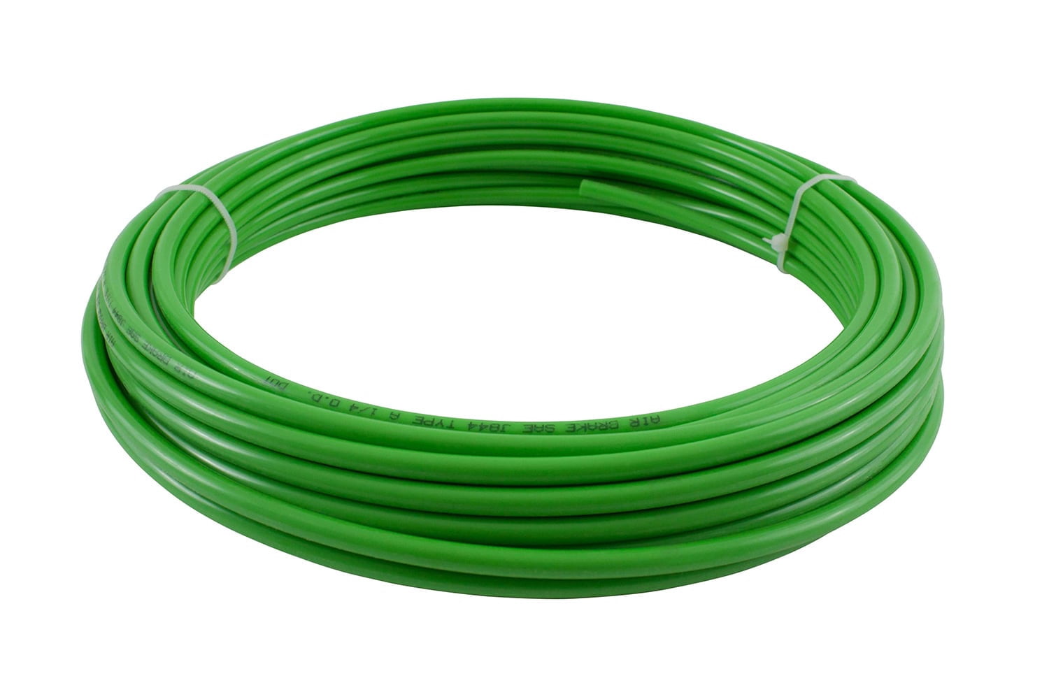 (2 Pack) 3/8" OD x 100' Green SAE J844 Nylon Air Brake Tubing DOT Compliant | Pneumatic Nylon Air Line Hose for Air Brake System