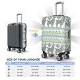 thumbnail image 2 of exotic cute Alpaca Llama Vintage Luggage Cover Anti Scratch, Elastic Suitcase Protector Suitcase Covers for Luggage Fits 18-32 Inch Luggage, 2 of 5