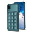 thumbnail image 2 of Dteck for Apple iPhone XS/X Card Holder Back Case with Pockets, Premium PU Leather ID Cash Credit Slots Magnetic Kickstand Flip Folio Slim Hard Protective Cover, green, 2 of 7