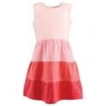 thumbnail image 3 of Hudson Baby Baby Girls Cotton Dresses, Ombre Coral Teal, 10 Years, 3 of 4