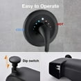 thumbnail image 2 of PROOX Matte Black Tub & Shower Faucet, 2 of 7