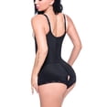 thumbnail image 5 of Womens Body Shaper Bodysuit Boyshort with Firm Abdomen Control Underbust corset Lingerie Black, 5 of 7